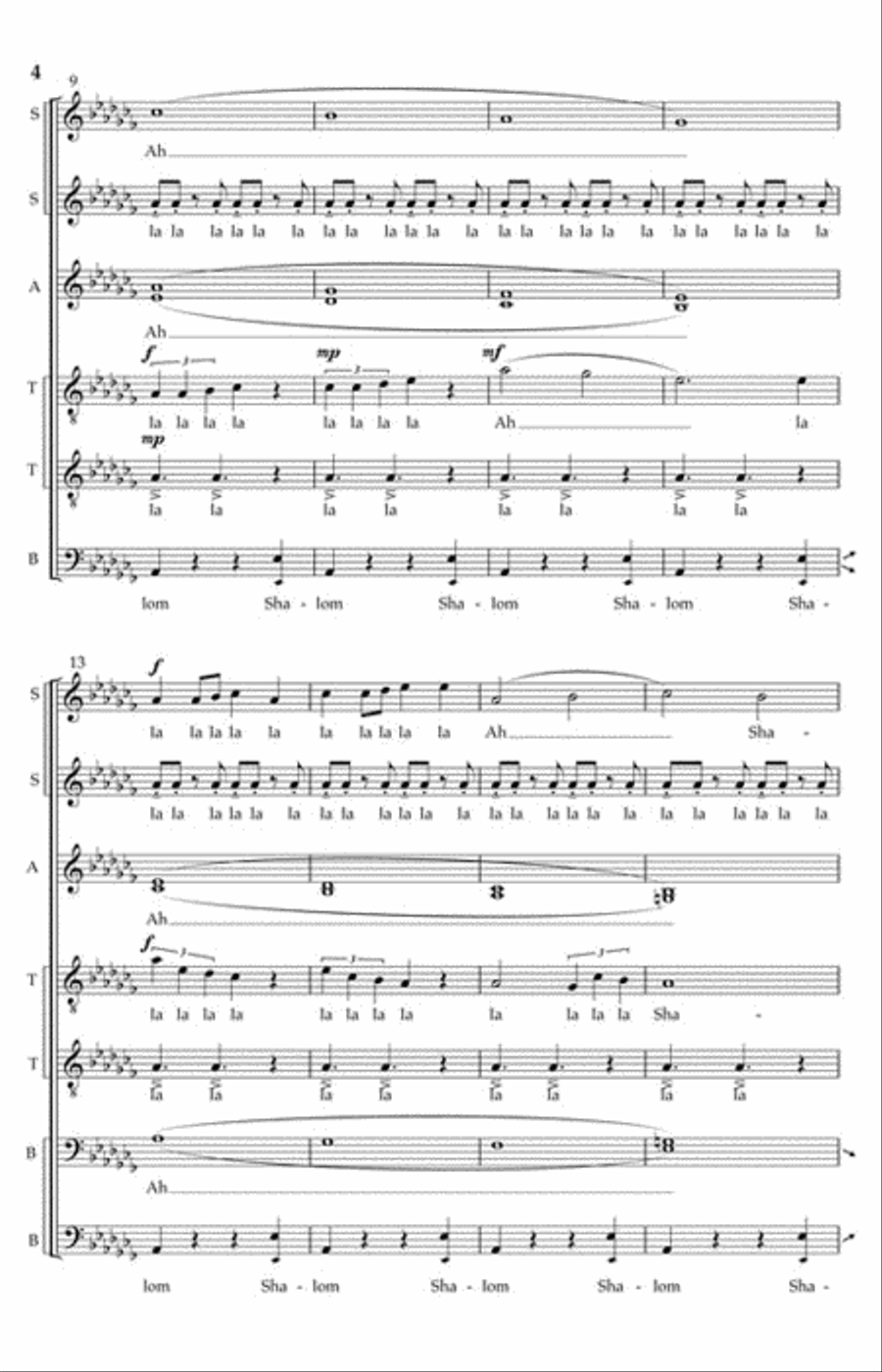 Shalom Divisi scores gallery preview page 3