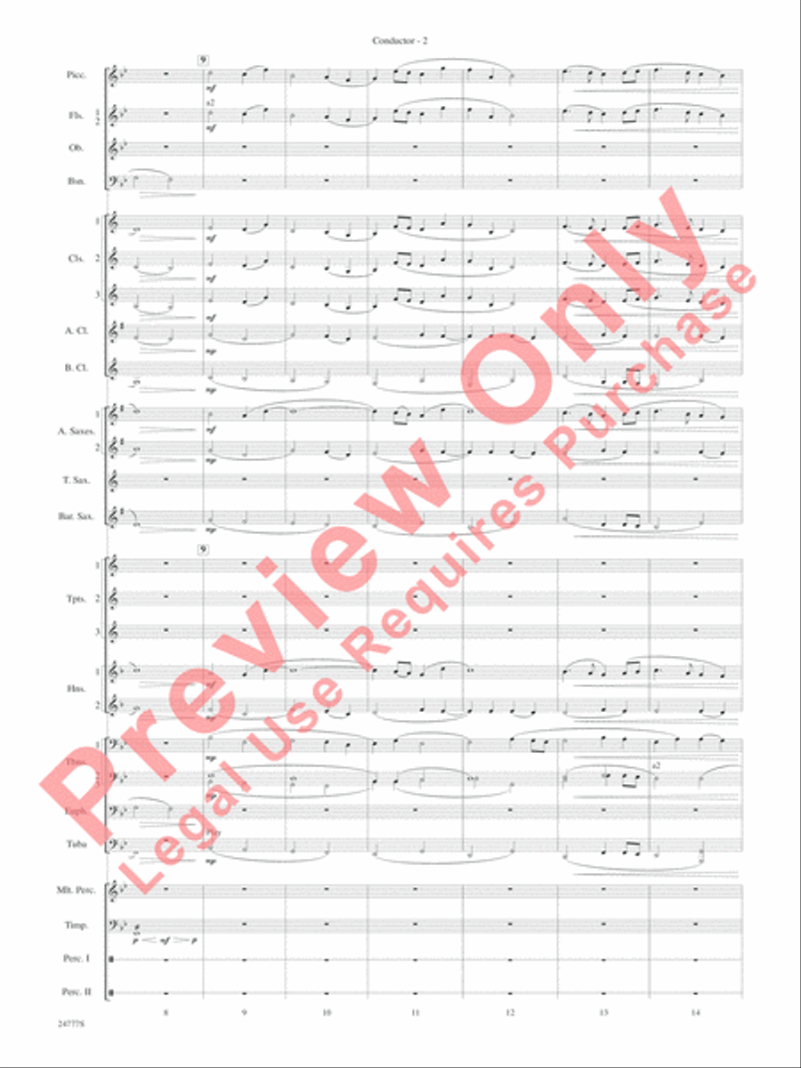 Harry at Hogwarts (from Harry Potter and the Goblet of Fire) Concert Band scores gallery preview page 4