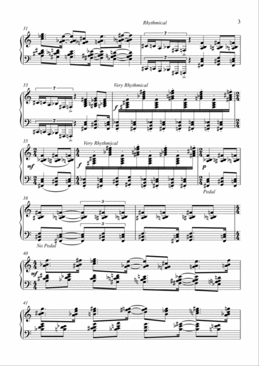 Piano Sonata No.1 Piano Solo scores gallery preview page 3
