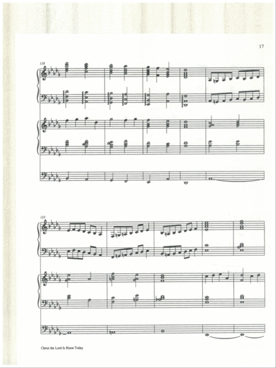 Christ the Lord Is Risen Today 4-Part scores gallery preview page 18