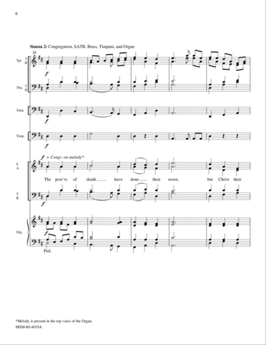The Strife is O'er The Strife is O'er Choir scores gallery preview page 6