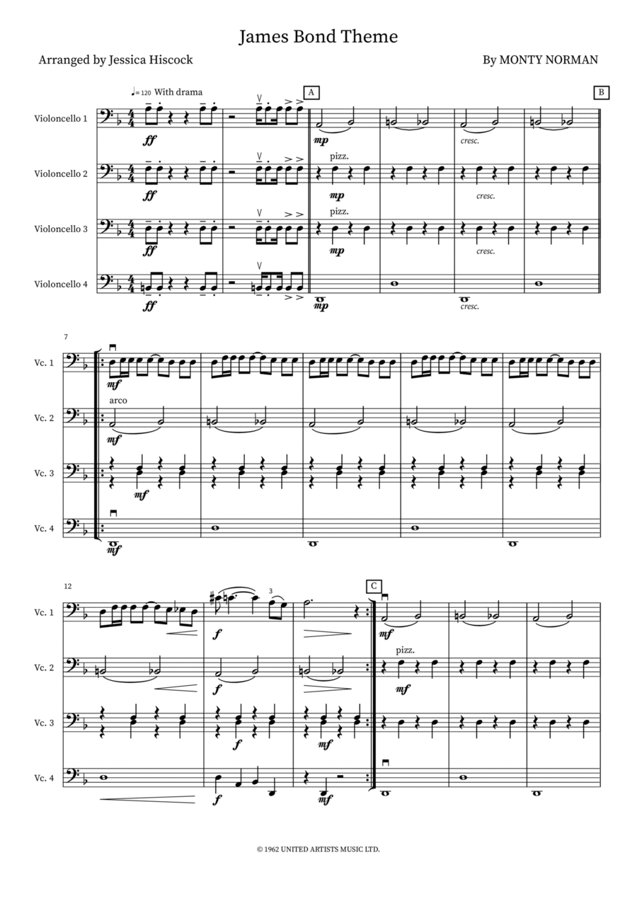 James Bond Theme School and Community scores gallery preview page 1