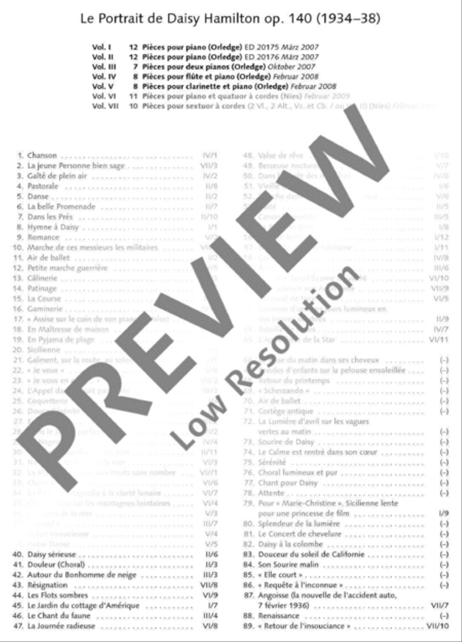 Le Portrait de Daisy Hamilton Piano Solo scores gallery preview page 16