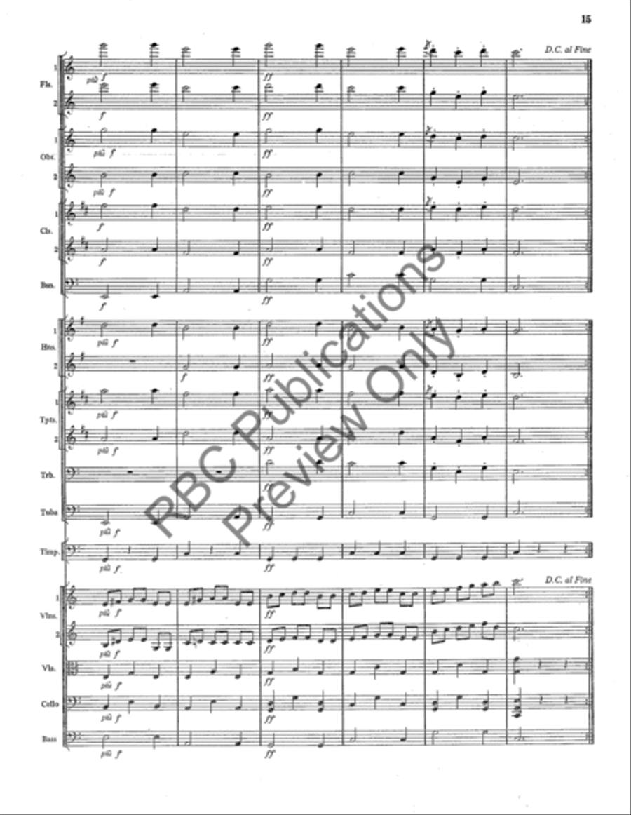 Scherzo From Serenade No. 1 (Score) Full Orchestra scores gallery preview page 16