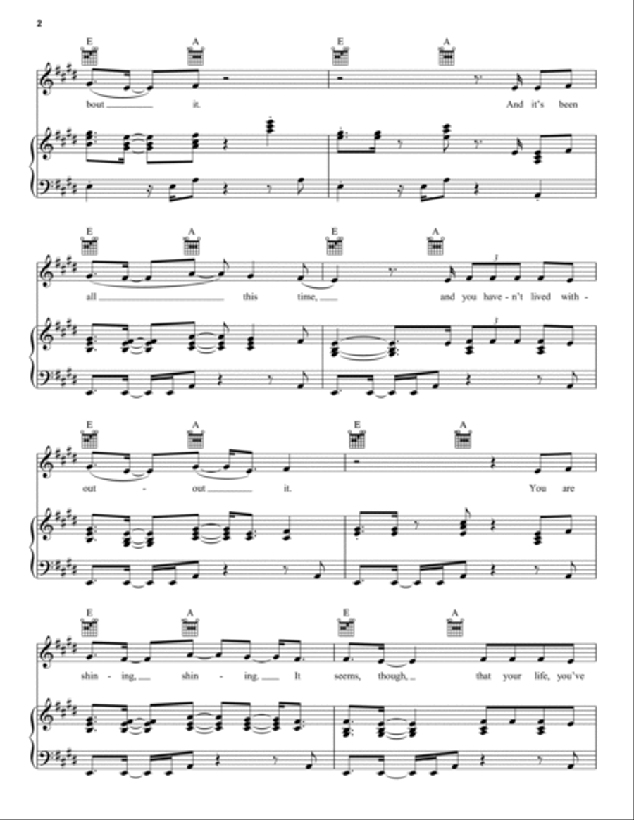Never Seen The Rain Never Seen The Rain Piano, Vocal, Guitar scores gallery preview page 2