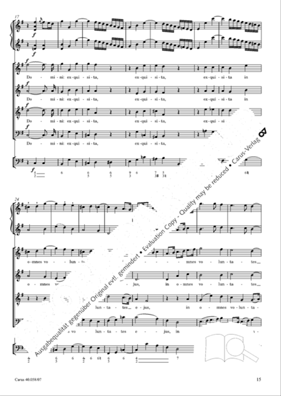 Vesperae solennes de Dominica 4-Part scores gallery preview page 20