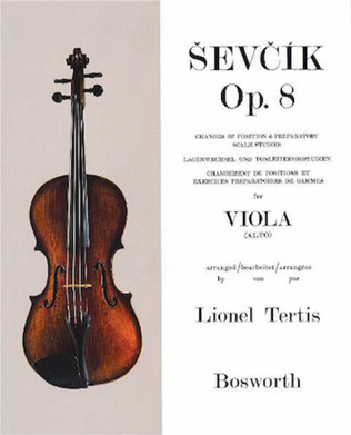 Book cover for Sevcik for Viola – Opus 8
