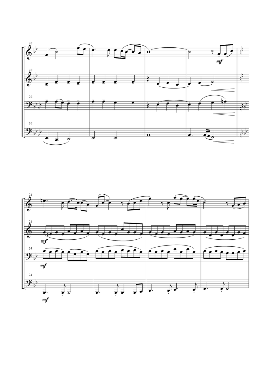 You Raise Me Up Brass Ensemble scores gallery preview page 5