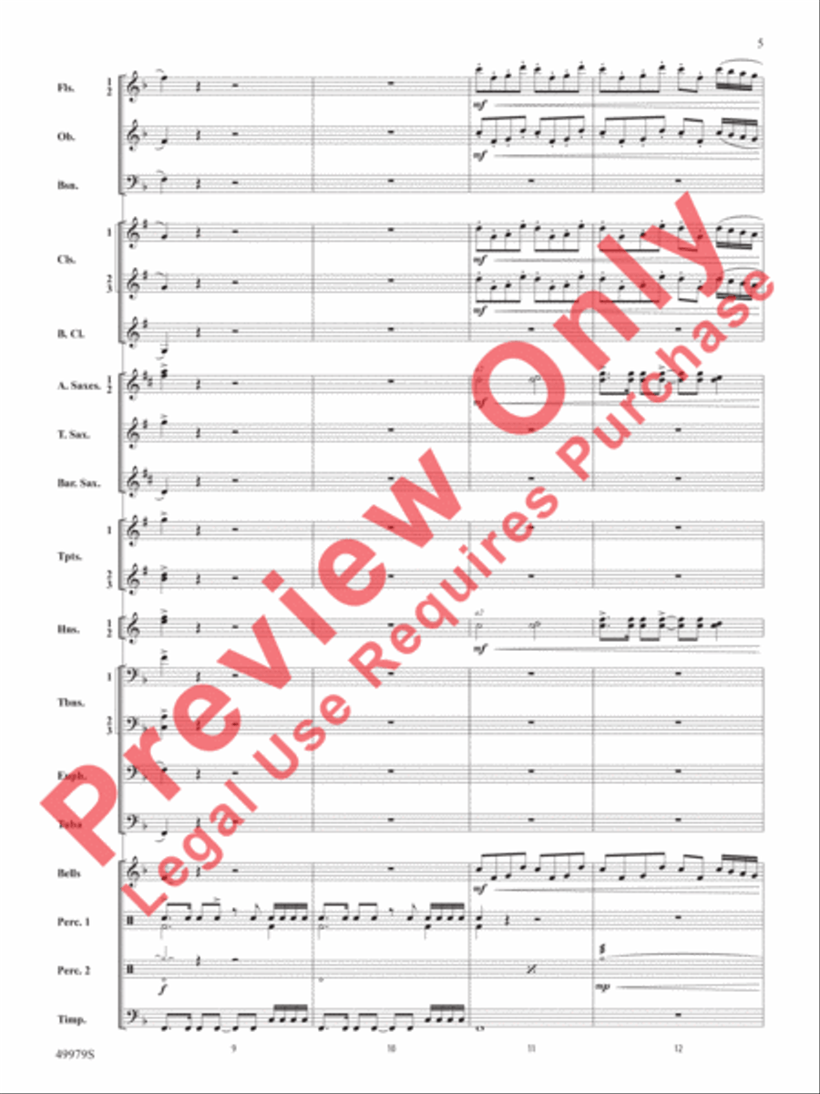 Christmas Is Here! Concert Band scores gallery preview page 6