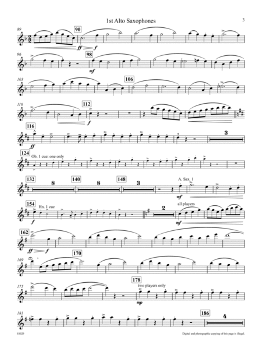 Capriccio, Op. 170 - Alto Saxophone 1 Concert Band scores gallery preview page 2