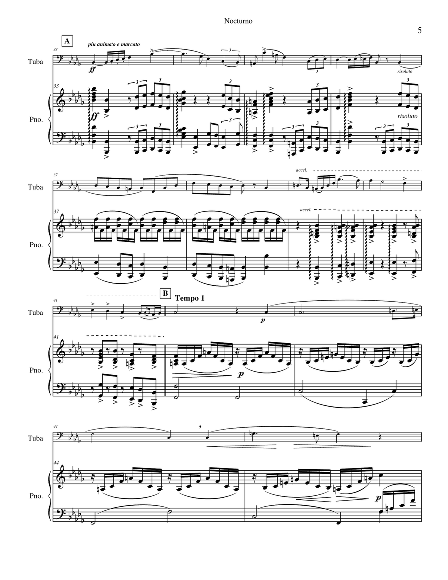 Nocturno, Op. 7 Piano scores gallery preview page 5