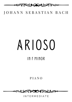 Book cover for J.S. Bach - Arioso from Concerto No. 5 in F minor - Intermediate