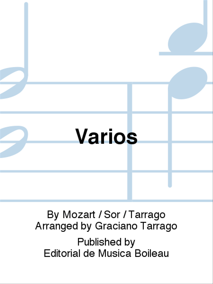 Varios Varios Classical Guitar scores gallery preview page 1