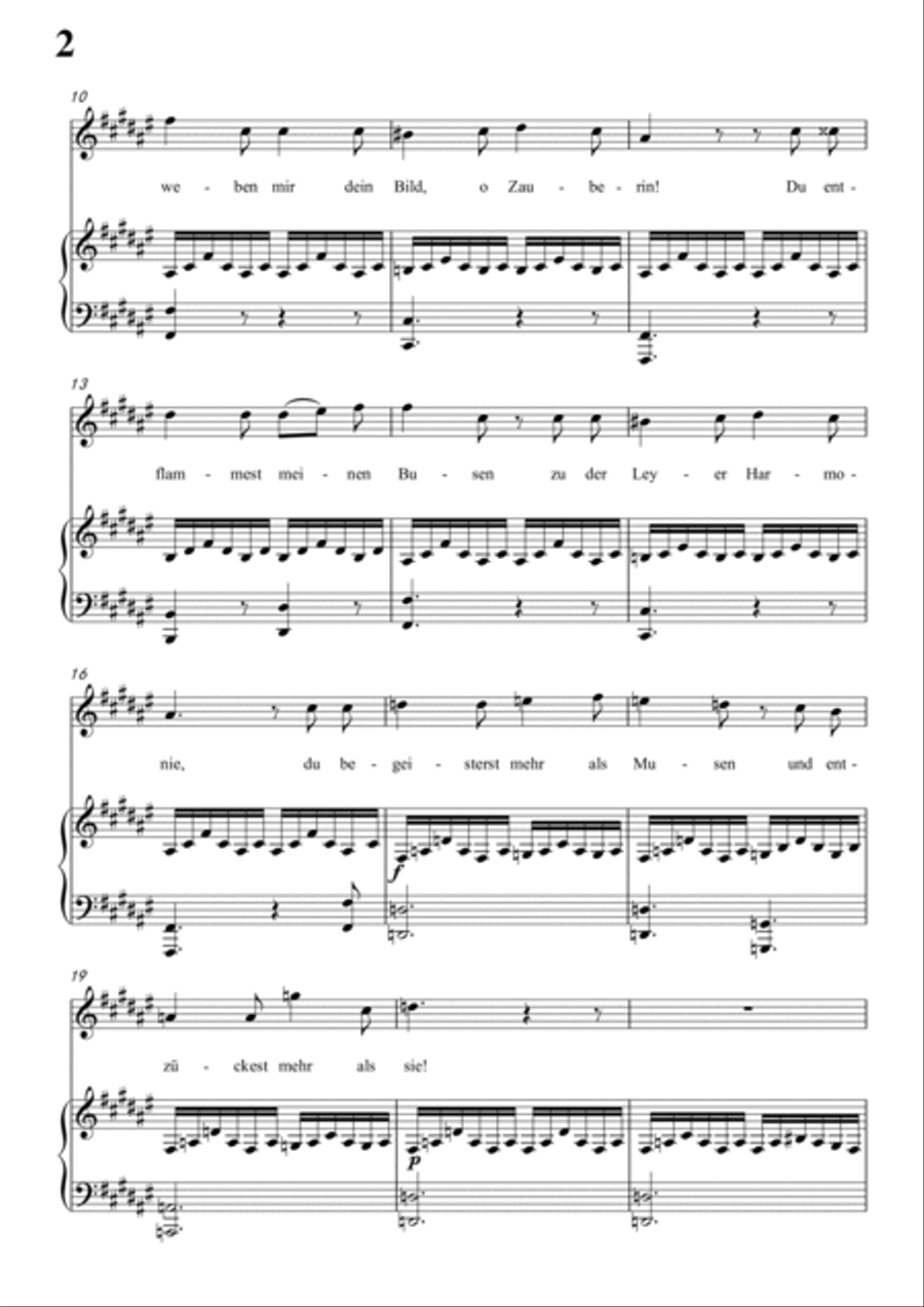 Schubert-Als ich sie errothen sah in #F for Vocal and Piano Voice scores gallery preview page 3