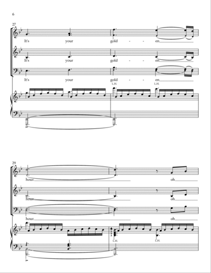 Golden Hour 3-Part scores gallery preview page 6