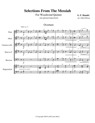 Handel's Messiah Selections for Woodwind Quintet