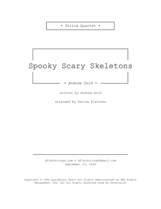 Book cover for Spooky Scary Skeletons