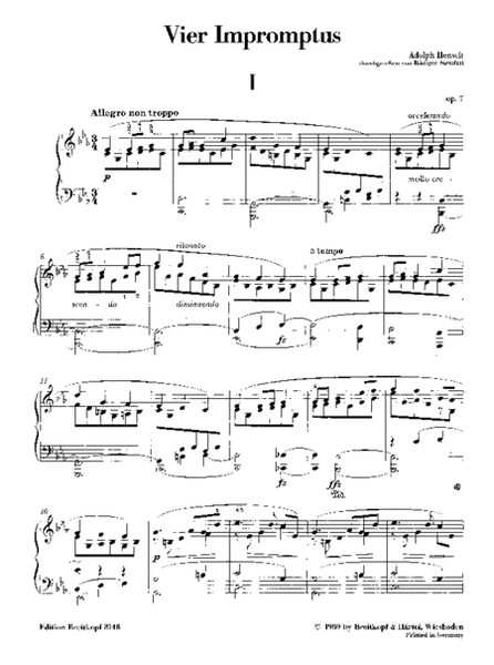 4 Impromptus Op. 7, Op. 17, Op. 34, Op. 37
