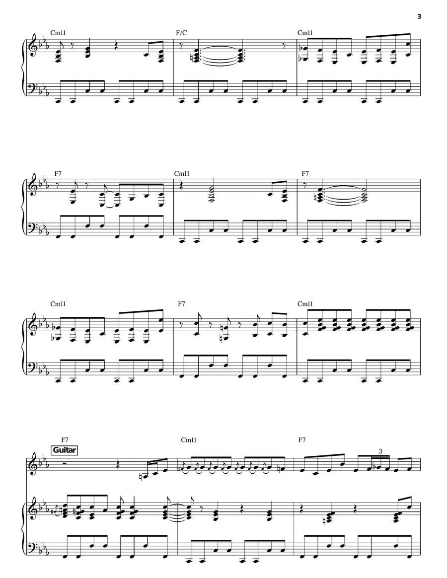 I Feel The Earth Move Piano, Vocal scores gallery preview page 3