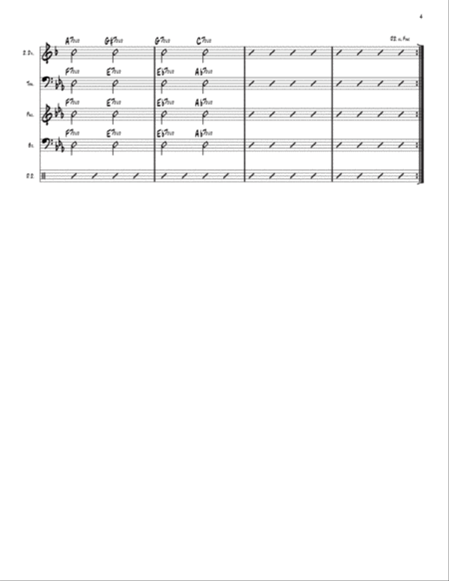 Bobby's Blues Small Ensemble scores gallery preview page 4