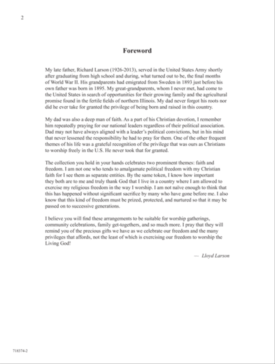 In God We Trust Piano Solo scores gallery preview page 2