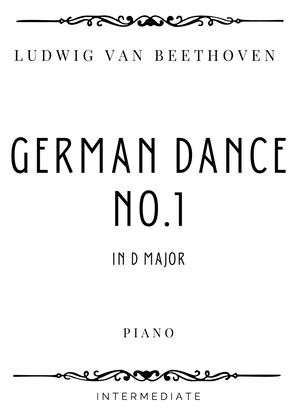 Book cover for Beethoven - German Dance No. 1 in D Major - Intermediate