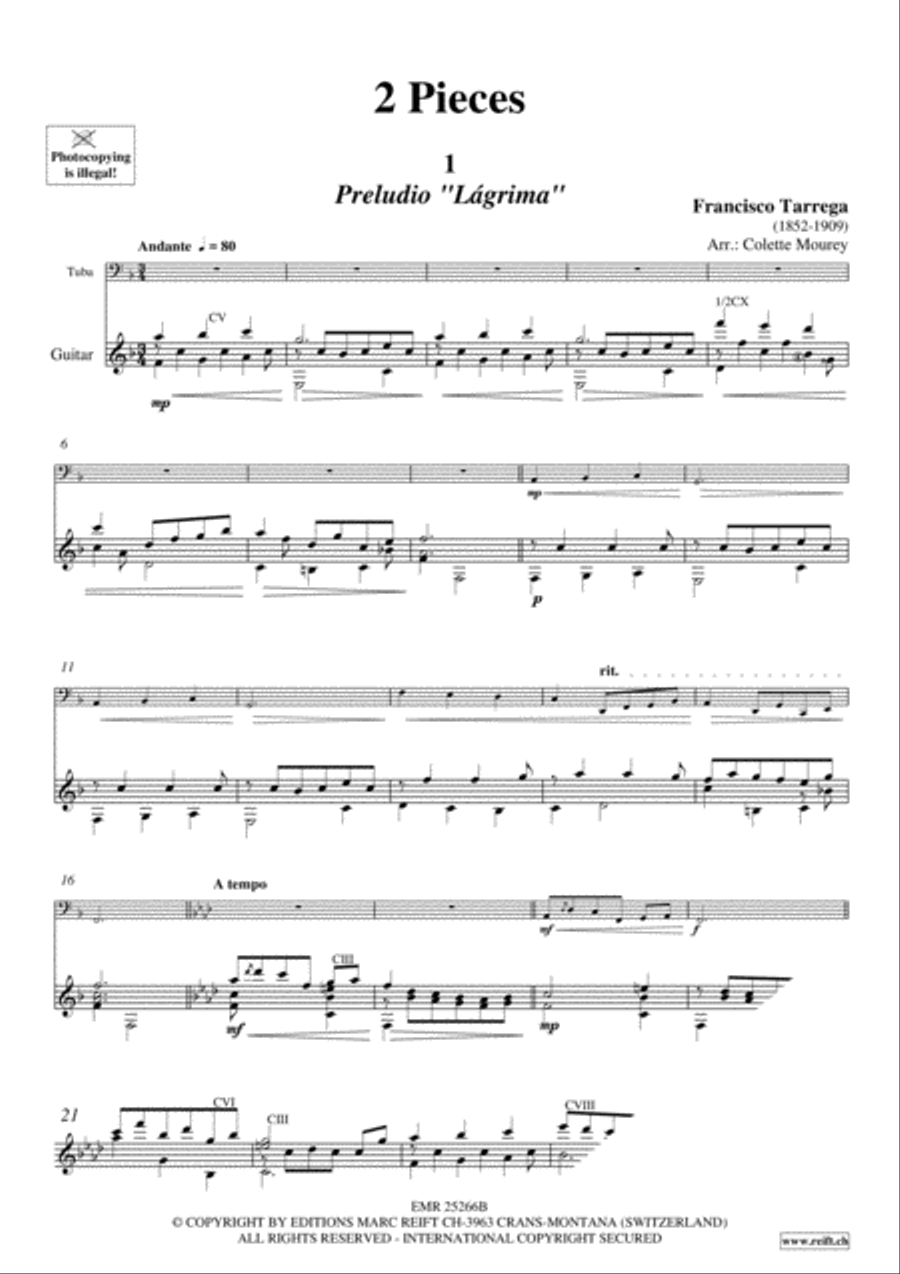 2 Pieces Tuba scores gallery preview page 3