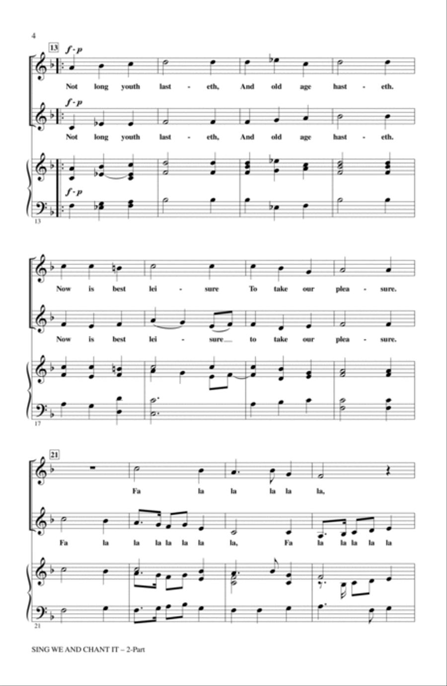 Sing We And Chant It 2-Part scores gallery preview page 2