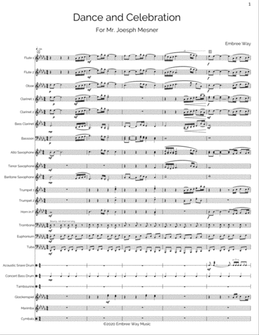 Dance and Celebration Dance and Celebration Concert Band scores gallery preview page 5