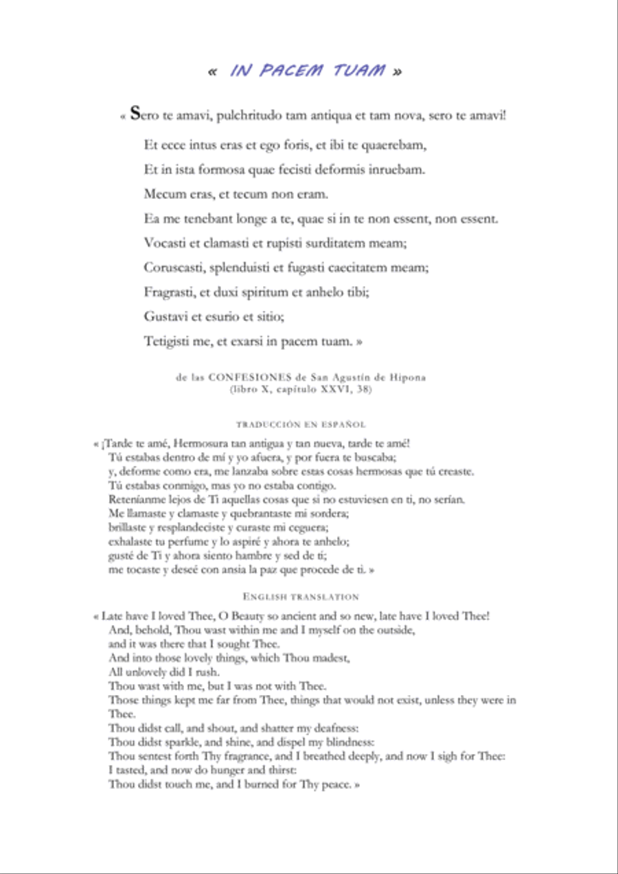 IN PACEM TUAM Divisi scores gallery preview page 3