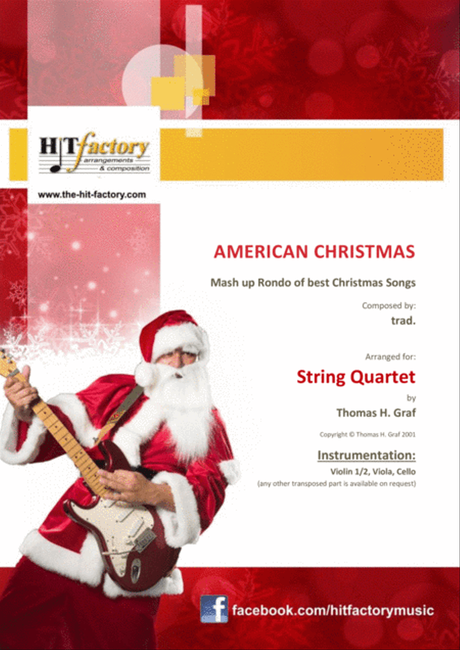 American Christmas - Mash up Rondo of best Christmas Songs - String Quartet String Quartet scores gallery preview page 1