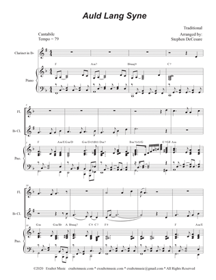 Auld Lang Syne (Duet for Flute and Bb-Clarinet)