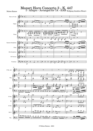 Mozart Horn Concerto 3 - K. 447 - Score Only