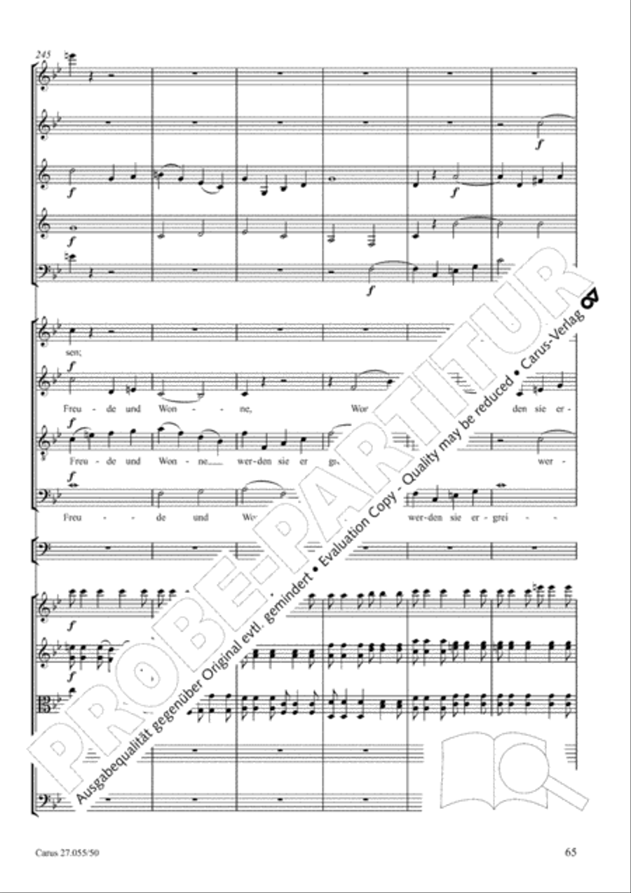 Ein Deutsches Requiem (German Requiem) 4-Part scores gallery preview page 72
