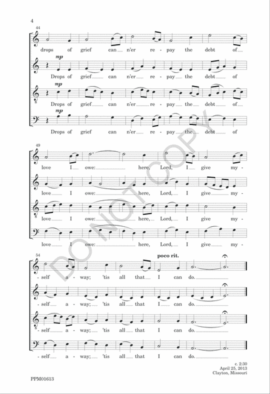 Nine American Folk Hymns 4-Part scores gallery preview page 7