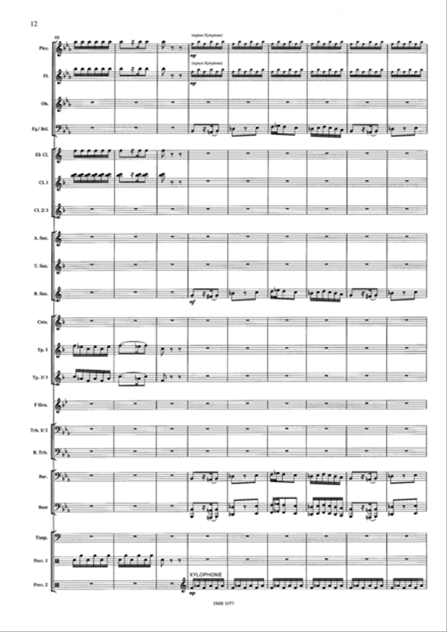 Capriccio Barbaro Concert Band scores gallery preview page 12