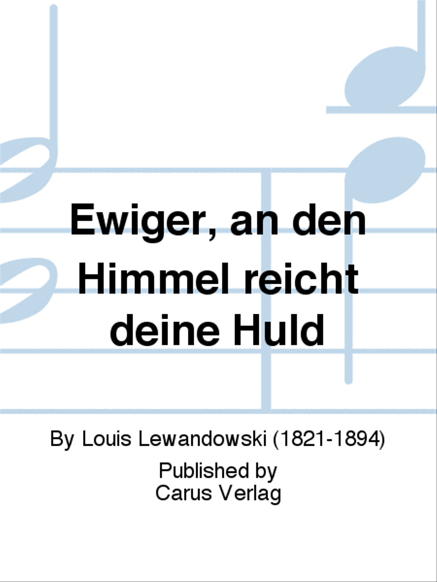 Ewiger, an den Himmel reicht deine Huld 4-Part scores gallery preview page 1