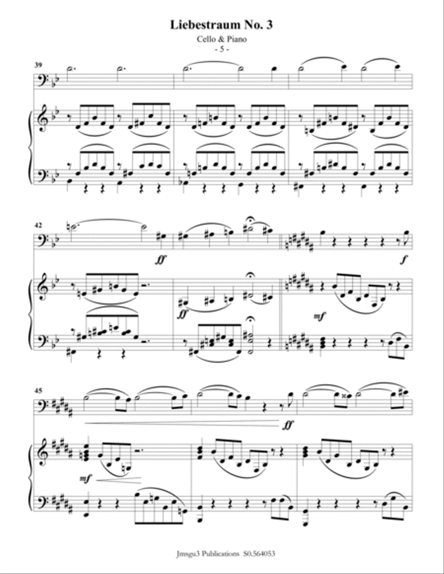 Liebestraum cello new arrivals