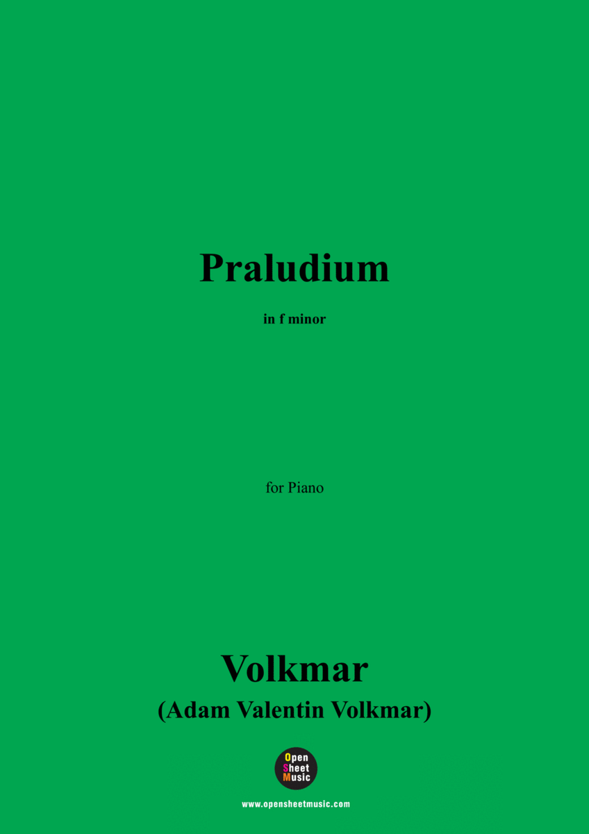 Volkmar-Praludium,in f minor,for Piano image number null