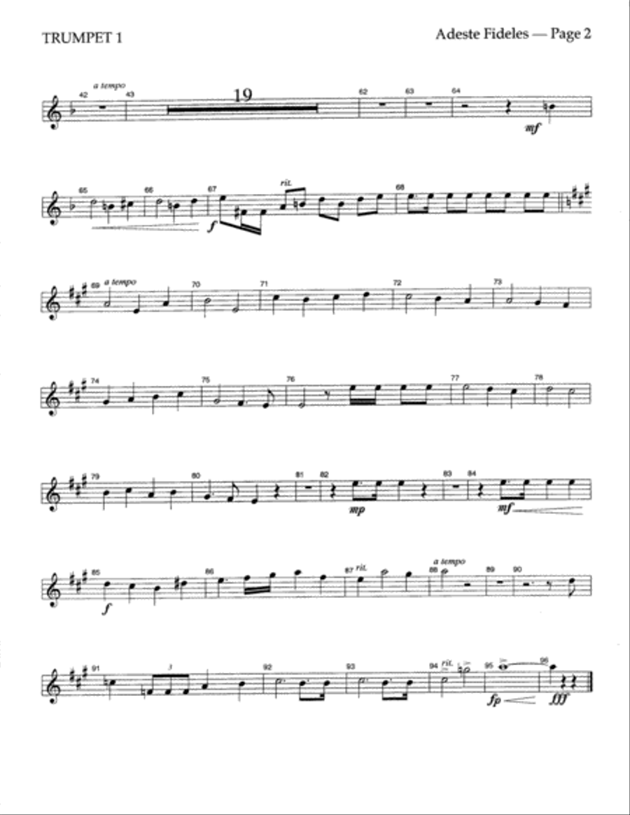 Adeste Fideles Choir scores gallery preview page 2