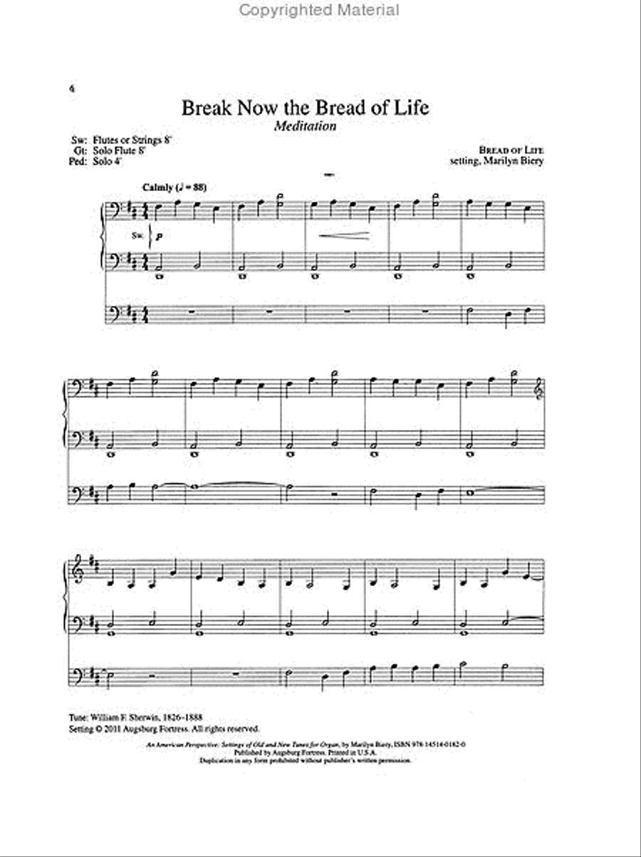An American Perspective Organ scores gallery preview page 2