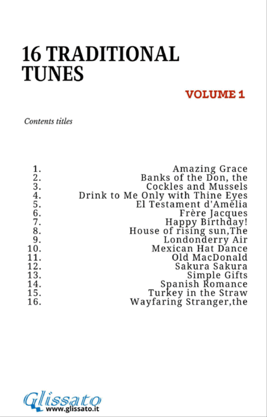 16 Traditional Tunes - 64 easy soprano recorder duets (VOL.1) Woodwind Duet scores gallery preview page 2