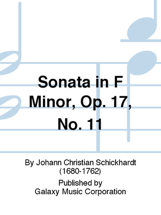 Sonata in F Minor, Op. 17, No. 11