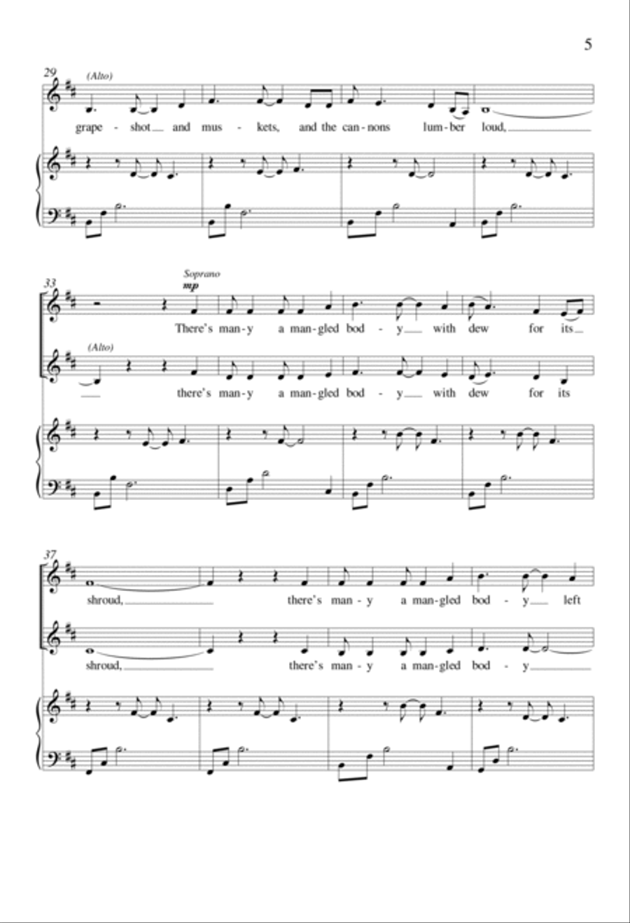 I Am a Weary Soldier I Am a Weary Soldier 4-Part scores gallery preview page 4