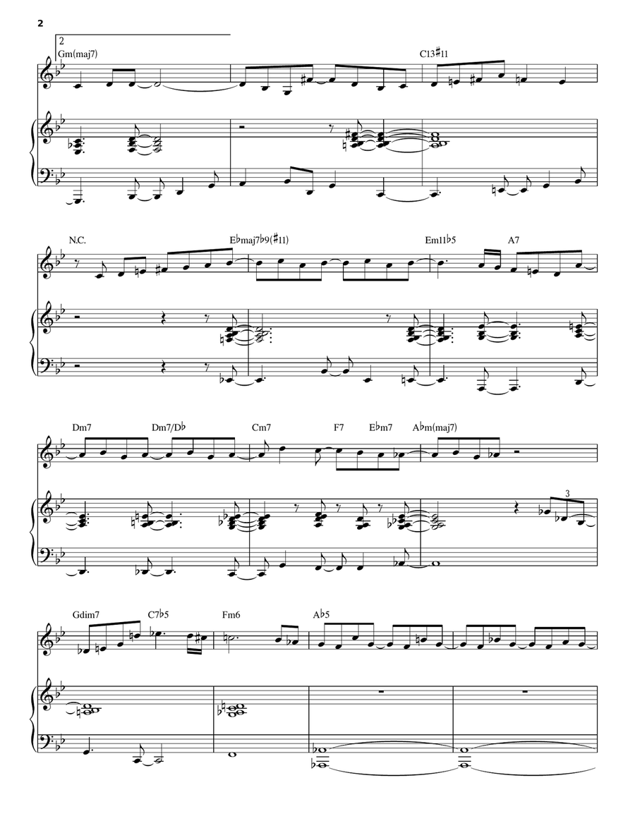 Mela Piano, Vocal scores gallery preview page 2