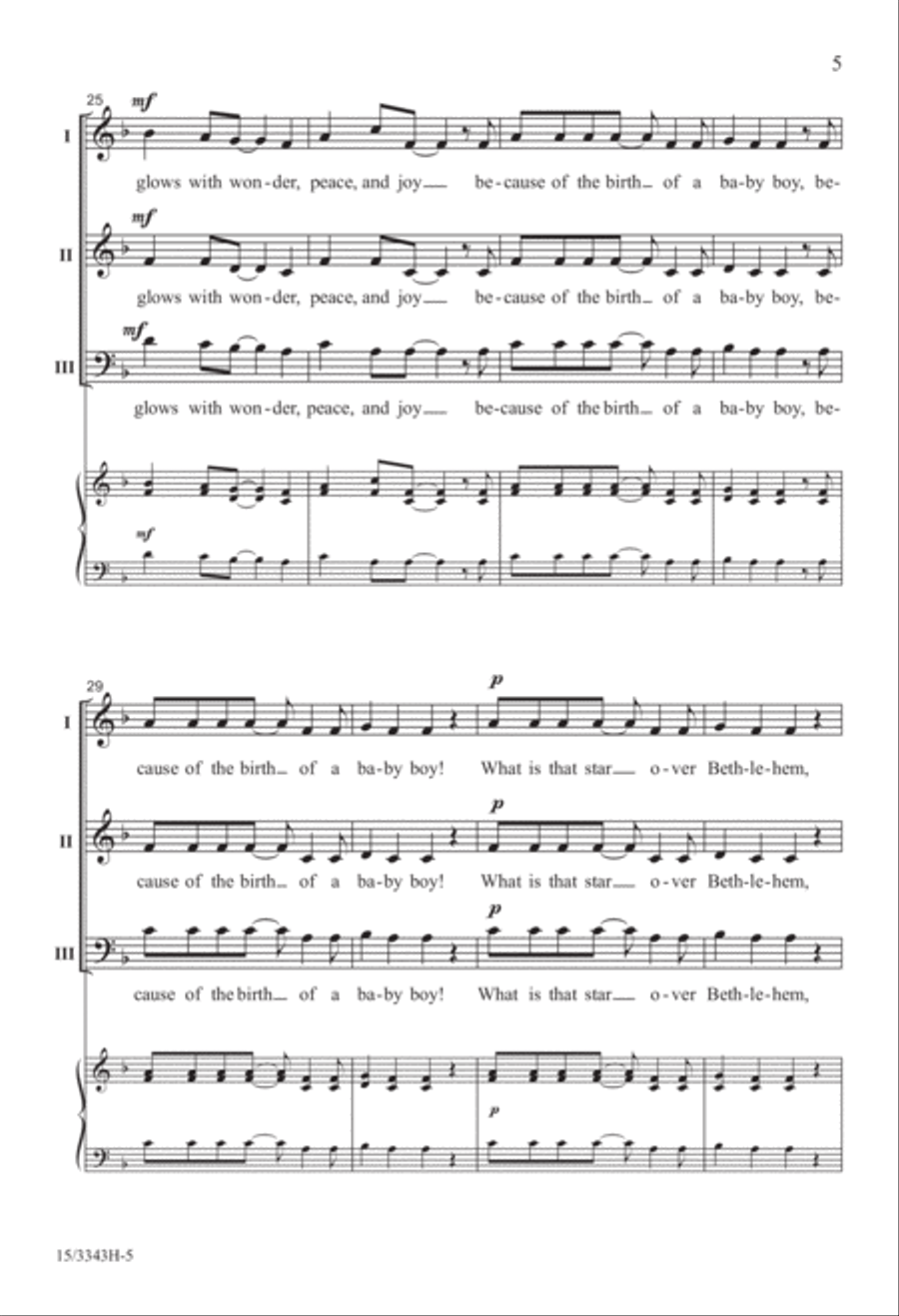 What Is That Star? What Is That Star? 3-Part scores gallery preview page 5