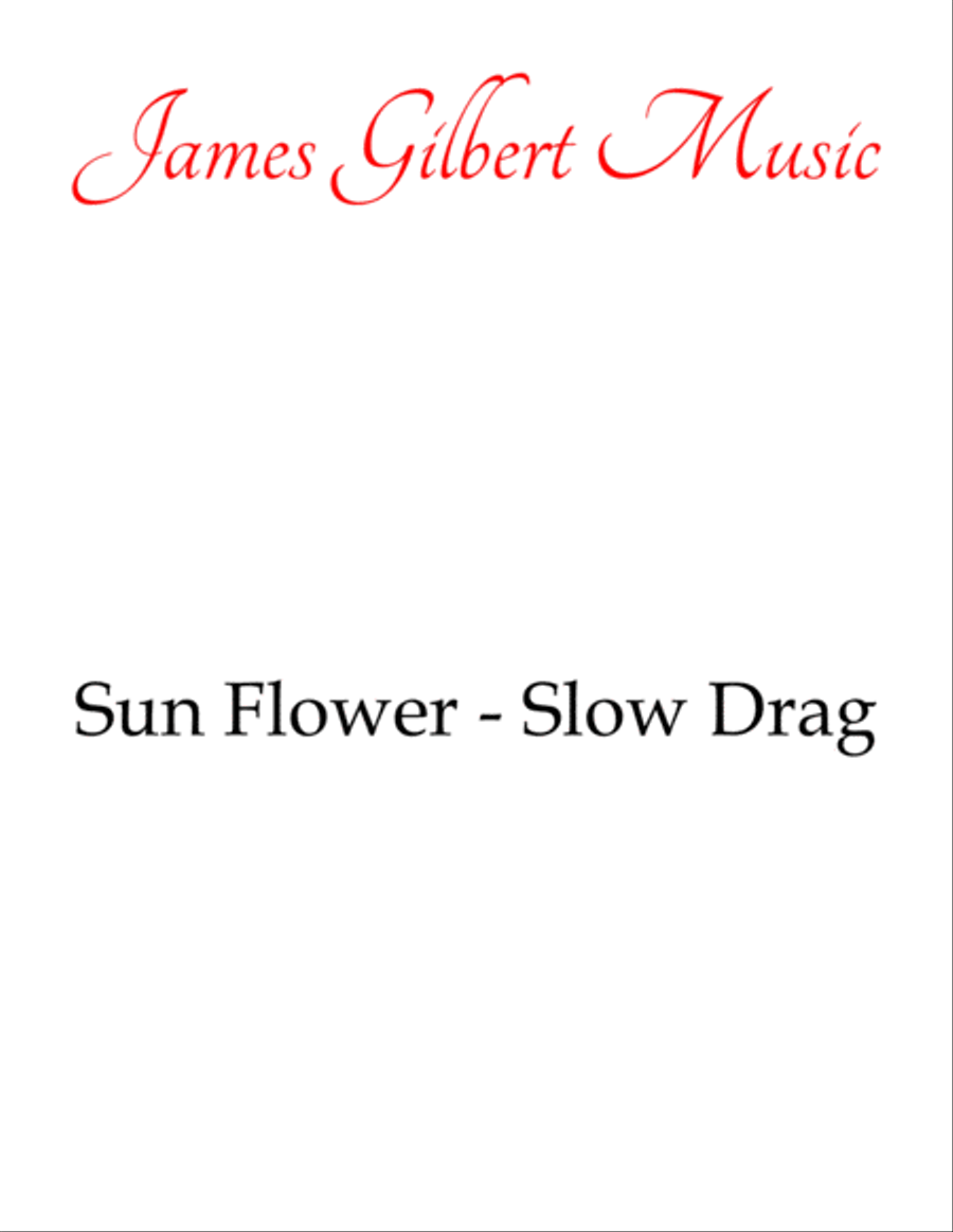 Sun Flower - Slow Drag Piano Solo scores gallery preview page 1