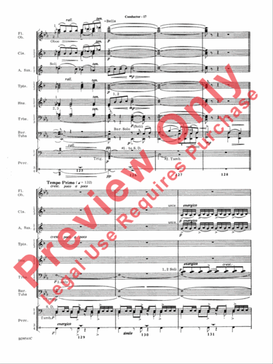 Alvamar Overture Concert Band scores gallery preview page 19