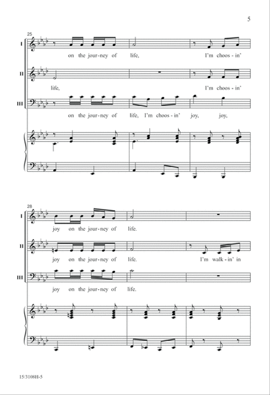 Joy On the Journey of Life 3-Part scores gallery preview page 5