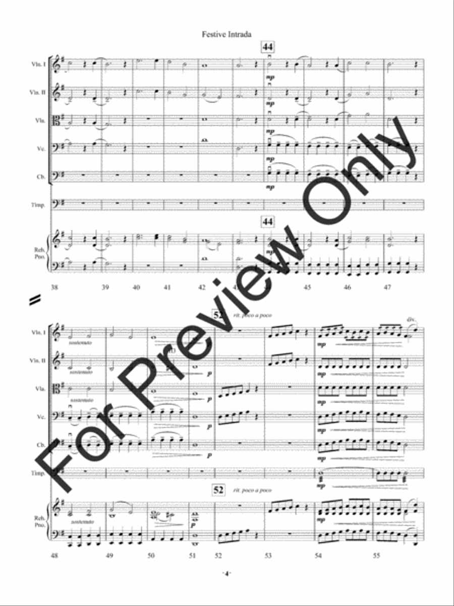 Festive Intrada String Orchestra scores gallery preview page 7
